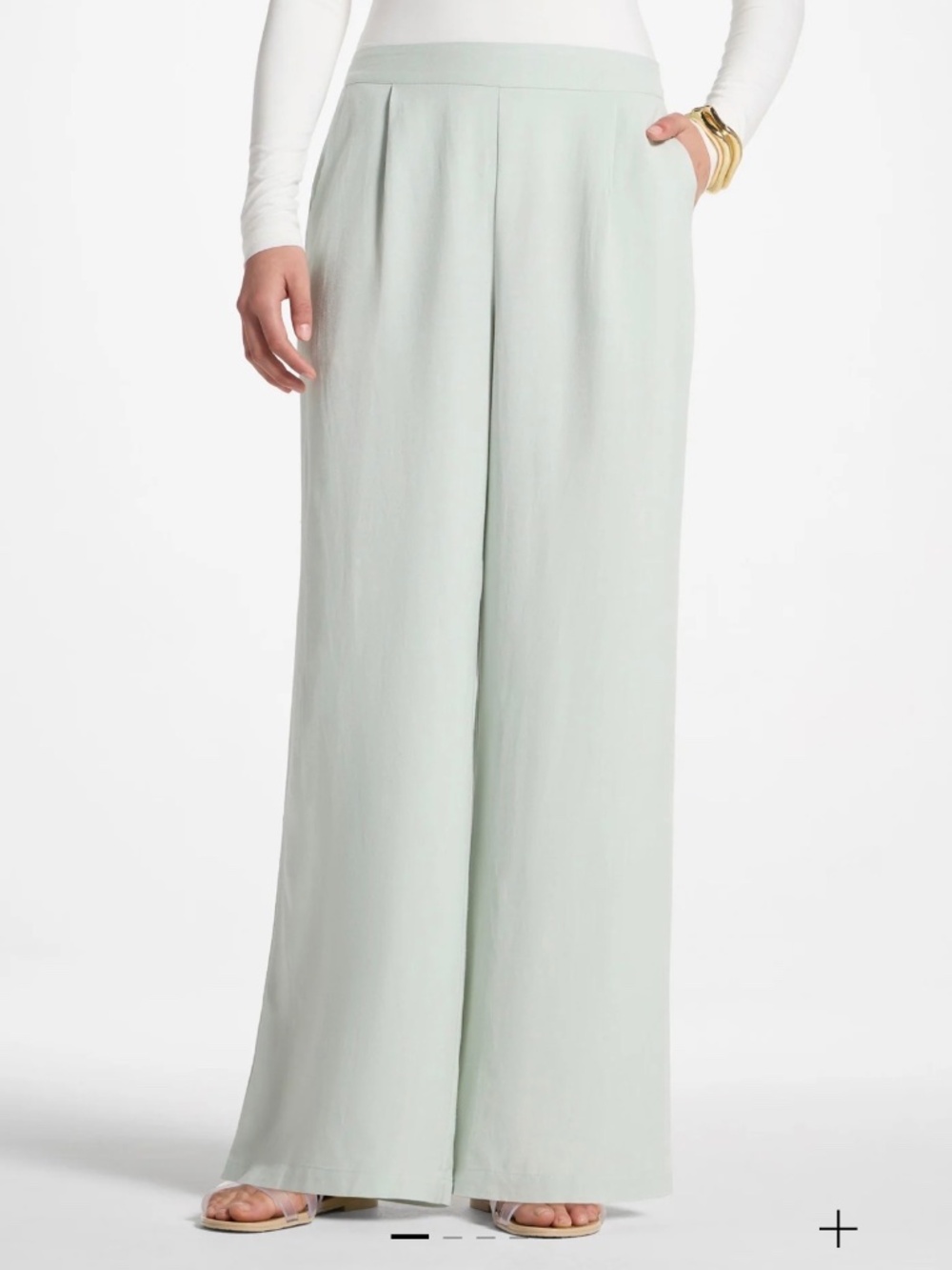 Veiled Collection Sage green trousers slacks